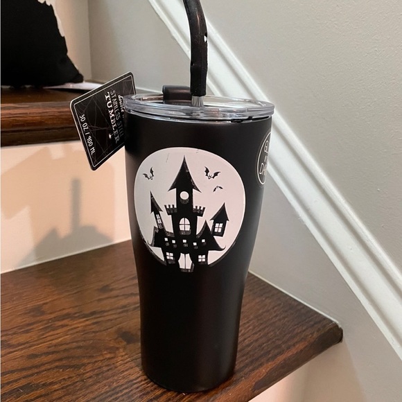 BLACK HALLOWEEN “HAUNTED MANSION ” 30 OZ TUMBLER - Picture 7 of 8